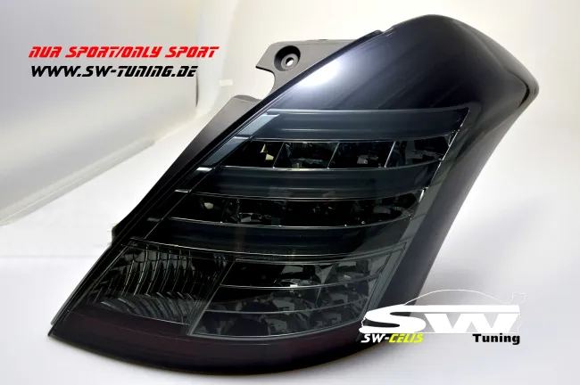 SW-Celi LED taillights suitable for Suzuki Swift Sport Typ NZ/FZ 10-16 black/smoke
