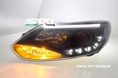 SW-LTube Scheinwerfer passend fr Ford Focus Mk3 Typ DYB 11-14 LED Lighttube black