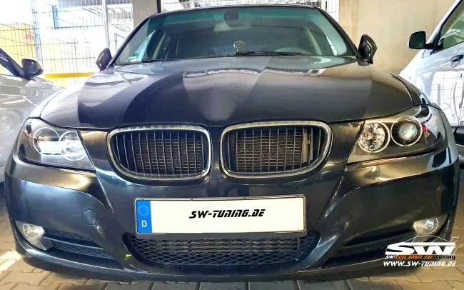 SW-CCFL Angel Eye Headlights for 3Series BMW E90 E91 05-13 2 CCFL halo rings black