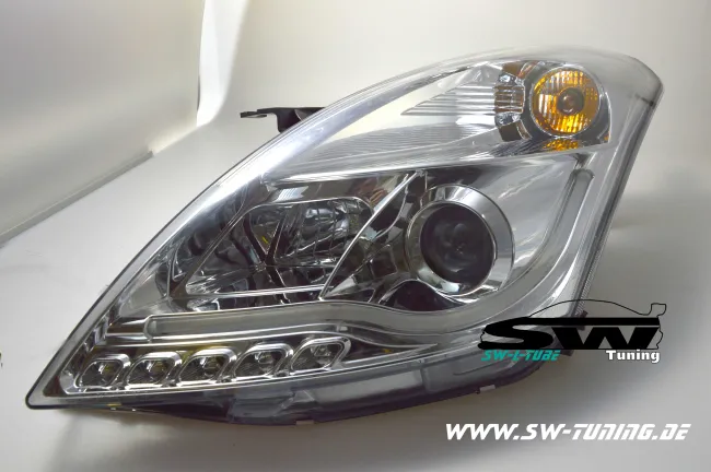 SW-LTube headlights Suzuki Swift FZ/NZ 10-16 chrome LightTube parking light