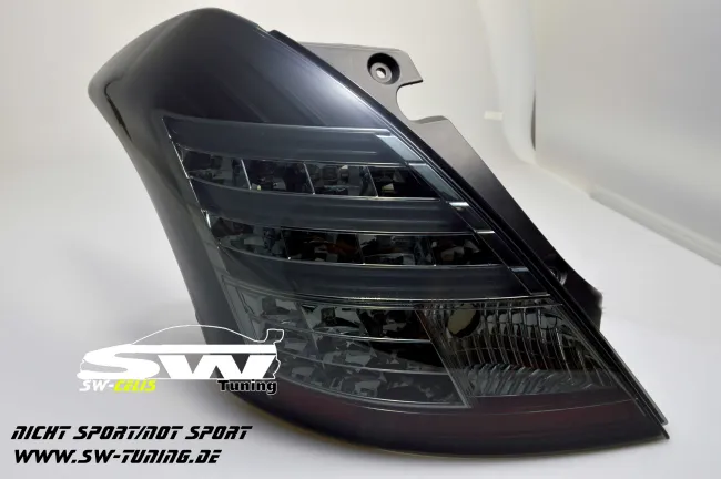 SW-Celi LED taillights suitable for Suzuki Swift Type NZ/FZ 10-16 black/smoke