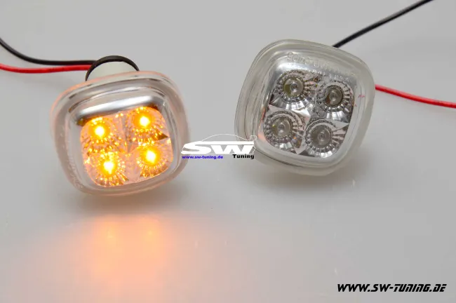 LED Seitenblinker Audi A3 8L 96-00 / A4 B5 95-00 / Fabia I Octavia I 04-08 chrome