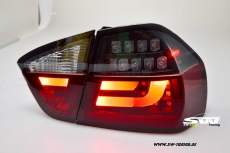 SWCeli LED Rckleuchten passend fr 3er BMW E90 Limo 05-08 red/black/clear Lightbar