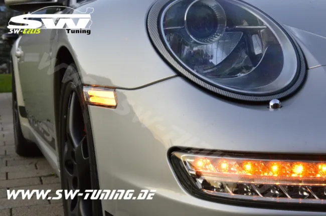 SW-Celis LED side markers for Porsche 911 997 05-11 LightTube smoke