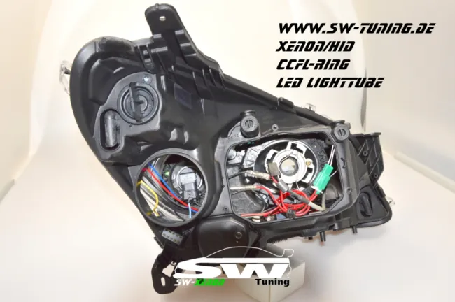 SW Angel Eye Xenon Scheinwerfer Opel Astra H 04-11 LED-SLR chrome