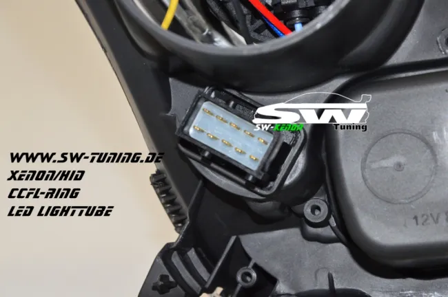 SW Angel Eye Xenon Scheinwerfer Opel Astra H 04-11 LED-SLR chrome