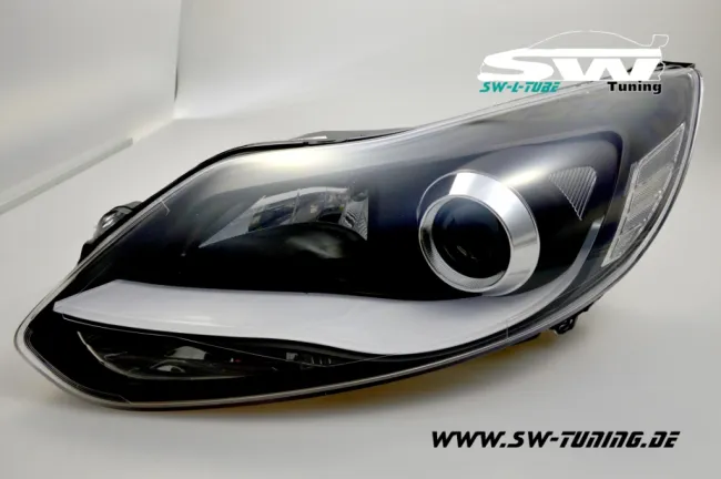 SW-LTube Scheinwerfer passend für Ford Focus Mk3 CB8 11-14 LED Lighttube-Standlicht black
