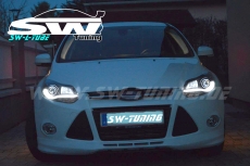 SW-LTube Scheinwerfer passend fr Ford Focus Mk3 CB8 11-14 LED Lighttube-Standlicht black