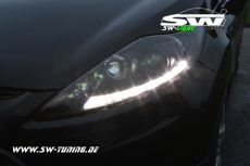 SW-Light headlights suitable for Ford Fiesta Mk7 JA8 08-13 LED positionlight black