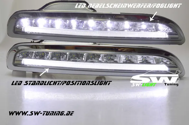 SW-Light LED Nebelscheinwerfer/LED Standlicht für Porsche Boxster 987 04-09
