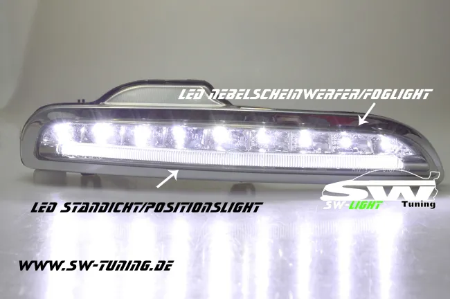 SW-Light LED Nebelscheinwerfer/LED Standlicht für Porsche Boxster 987 04-09