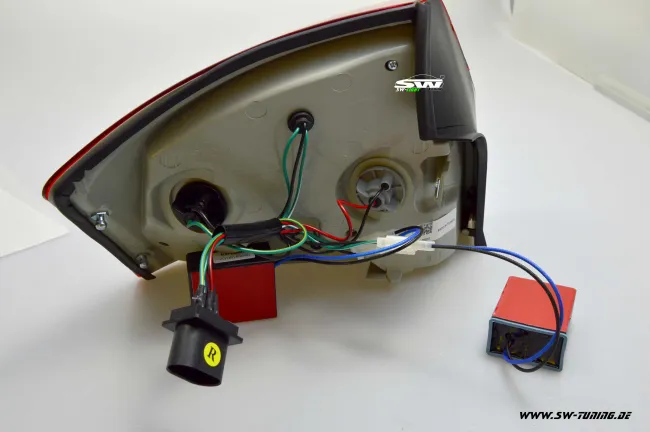 SW-Light LED taillights suitable for Audi A4 B6 8E Limousine 01-04 red/smoke