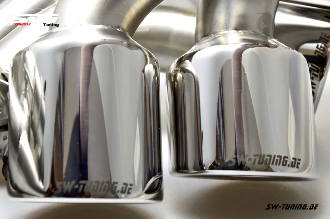 SW Exhaust Stainless steel muffler for Porsche 911 997 Carrera / S 05-08