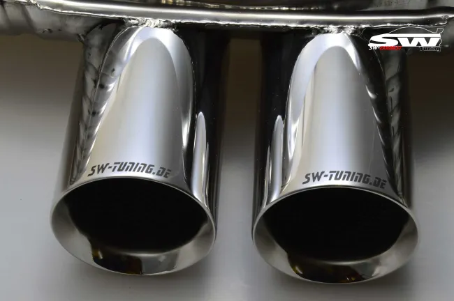 SW-Exhaust stainless steel muffler suitable for Porsche Boxster / Cayman 987 05-13