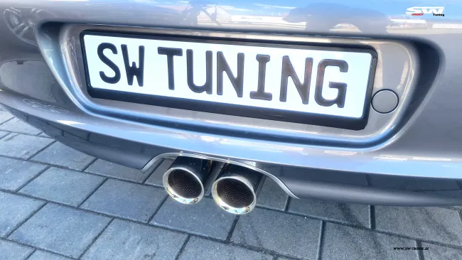 SW-Exhaust stainless steel muffler suitable for Porsche Boxster / Cayman 987 05-13