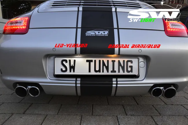 SW LED Kennzeichenbeleuchtung für Porsche Boxster/Cayman 987 | 911 997 | Cayenne 9PA LiteVersion 2stk