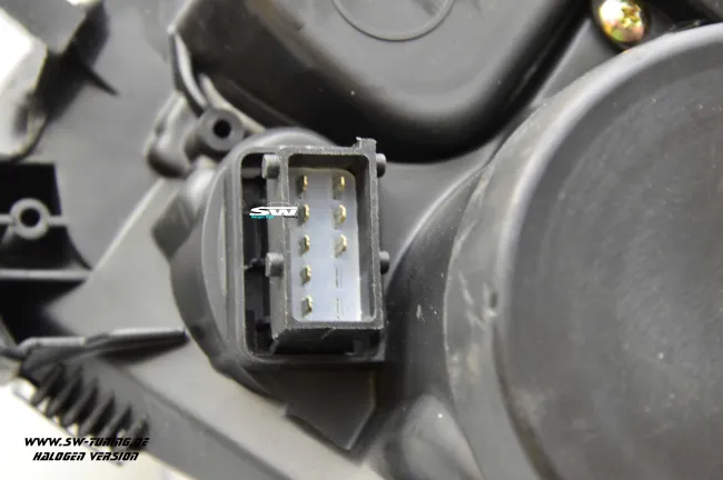 SW Angel Eye headlights Opel Astra H 04-11 High LED halo rim Lighttube black