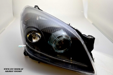 SW Angel Eye headlights Opel Astra H 04-11 High LED halo rim Lighttube black