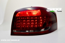 SW-Light LED Rückleuchten Audi A3 8P 3Türer Facelift 09-14 red