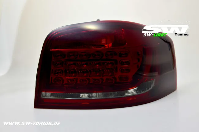 SW-Light LED taillights Audi A3 8P Facelift 09-14 red/smoke 3doors