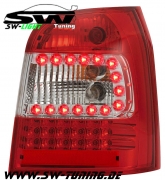 SW-Light LED taillights Audi A4 B5 Avant Stationwagon 95-01 red/crystal
