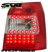 SW-Light LED taillights Audi A4 B5 Avant Stationwagon 95-01 red/crystal