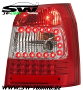 SW-Light LED taillights Audi A4 B5 Avant Stationwagon 95-01 red/crystal
