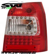 SW-Light LED taillights Audi A4 B5 Avant Stationwagon 95-01 red/crystal