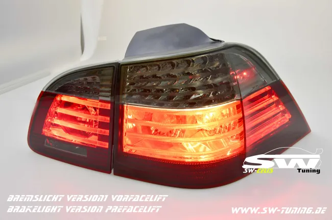 SW-Celi LED taillights suitable for 5Series BMW E61 Touring 04-10 red/smoke also LCI
