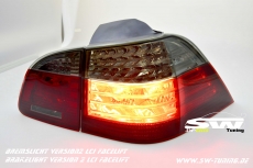SW-Celi LED Rckleuchten passend fr BMW 5er E61 Touring 04-10 red/smoke auch LCI