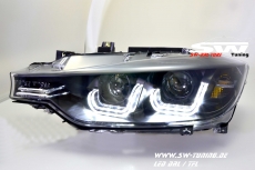 SW-DRLtube Angel Eye Scheinwerfer BMW 3er F30/F31 12-15 3D-LED TFL R87 black