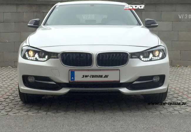 SW-DRLtube Angel Eye Scheinwerfer BMW 3er F30/F31 12-15 3D-LED TFL R87 black