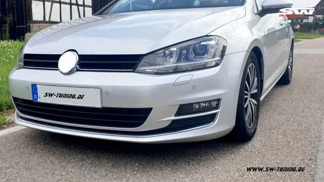 SWDRLtube Scheinwerfer VW Golf 7 12-16 LED Blinker / U-TFL R87 Chrom-Line black