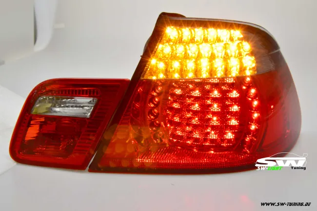 SW-Light LED taillights 3Series BMW E46 Cabrio/Convertable 00-05 red/smoke 4parts