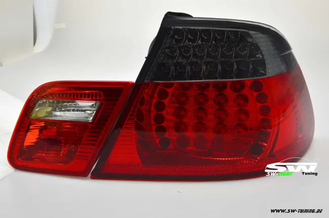 SW-Light LED taillights 3Series BMW E46 Cabrio/Convertable 00-05 red/smoke 4parts