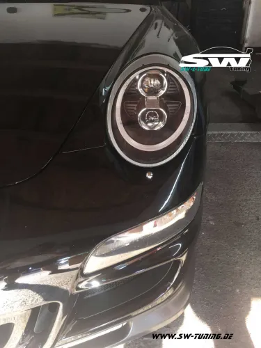 SW-Ltube Xenon headlights for Porsche 911 997 04-08 LED positionlight Black