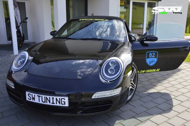 SW-Ltube Xenon headlights for Porsche 911 997 04-08 LED positionlight Black