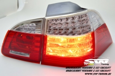SW-Celi LED Rckleuchten passend fr BMW 5er E61 Touring 04-10 red/clear auch LCI