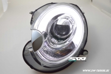 SW-LTube Scheinwerfer fr Mini R56/57/55/58/59 06-10 LED Lighttube chrom
