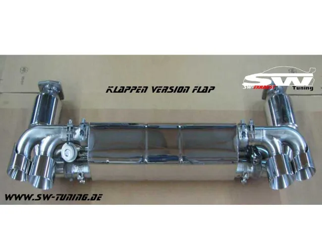 SW-Exhaust Sportendschalldämpfer Edelstahl für Porsche 911 997 Turbo-II Facelift 10-14
