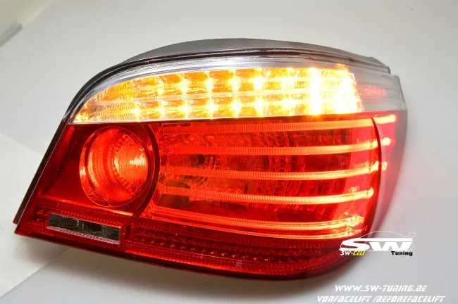 SW-Celis LED Rückleuchten für BMW 5er E60 Limousine 04-10 red/clear auch LCI