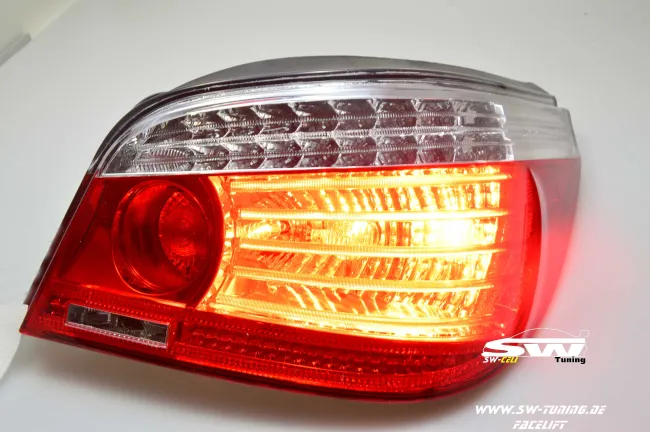 SW-Celis LED Rückleuchten für BMW 5er E60 Limousine 04-10 red/clear auch LCI