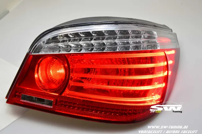 SW-Celis LED Rückleuchten für BMW 5er E60 Limousine 04-10 red/clear auch LCI
