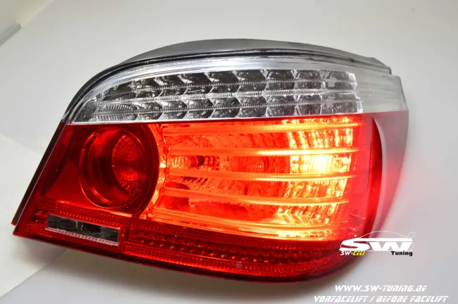 SW-Celis LED Rückleuchten für BMW 5er E60 Limousine 04-10 red/clear auch LCI
