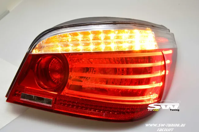 SW-Celis LED Rückleuchten für BMW 5er E60 Limousine 04-10 red/clear auch LCI