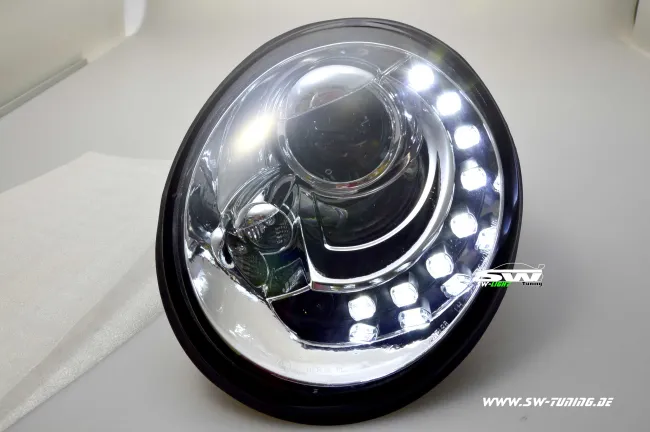 SW-Light headlights VW NEW Beetle 9C 97-04 chrome/black LED parking light