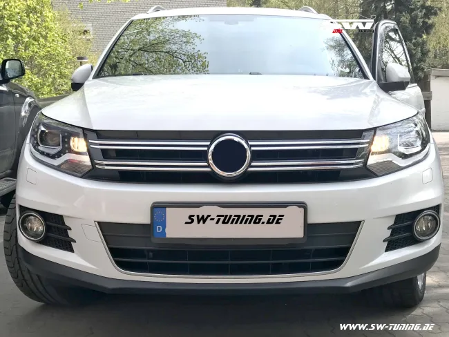 SWDRL Scheinwerfer für VW Tiguan 5N GP 11-15 Facelift LED Standlicht + TFL(Birne) black