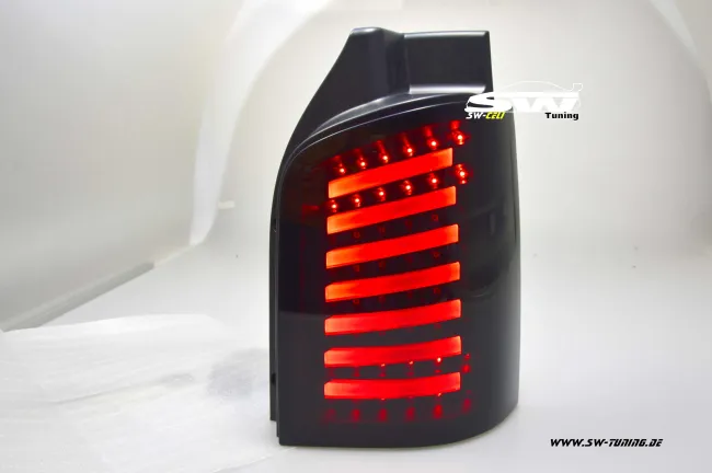 SW-Celi LED taillights suitable for VW T5 Type 7H 7E 03-15 Black/smoke Lightbar