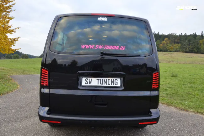 SW-Celi LED taillights suitable for VW T5 Type 7H 7E 03-15 Black/smoke Lightbar