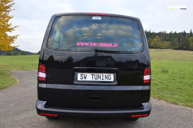 SW-Celi LED taillights suitable for VW T5 Type 7H 7E 03-15 Black/smoke Lightbar